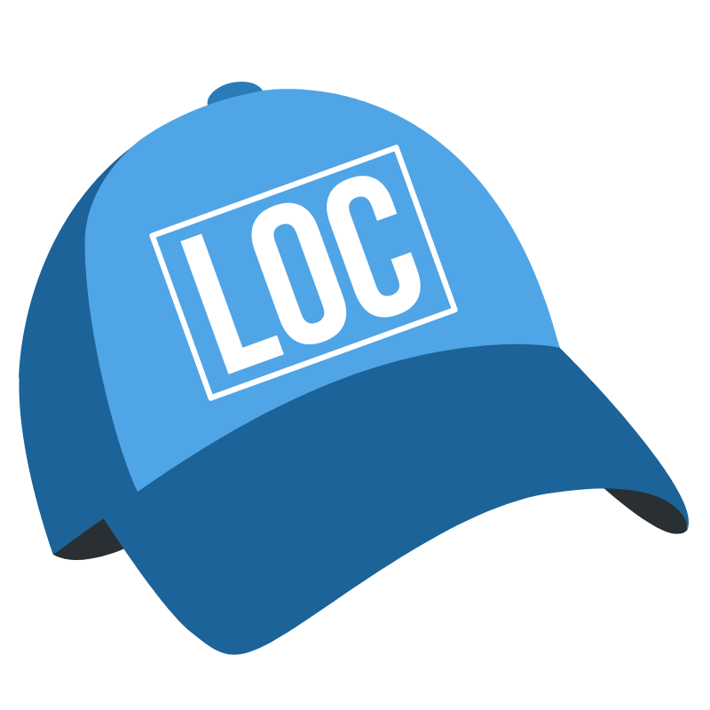 LocEssentials tilted cap logo